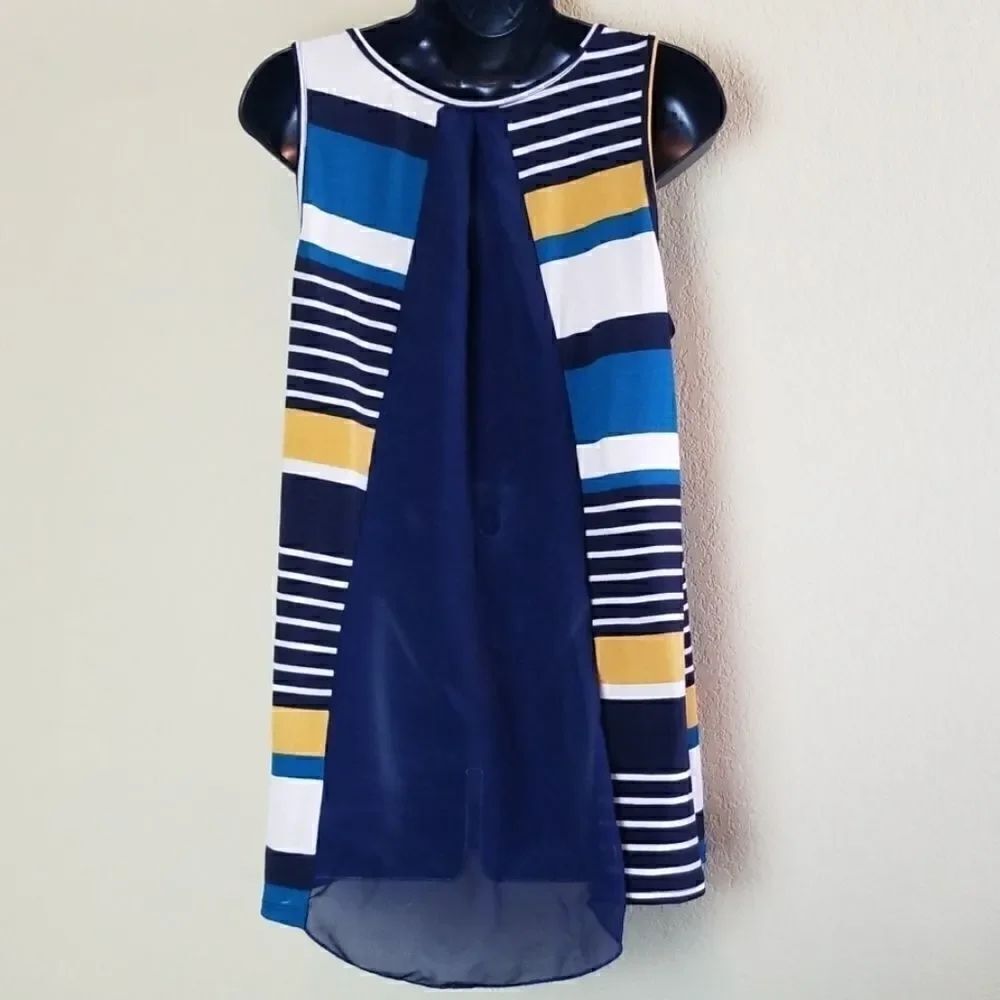 Blu Planet Striped Tank Top - Picture 5 of 8